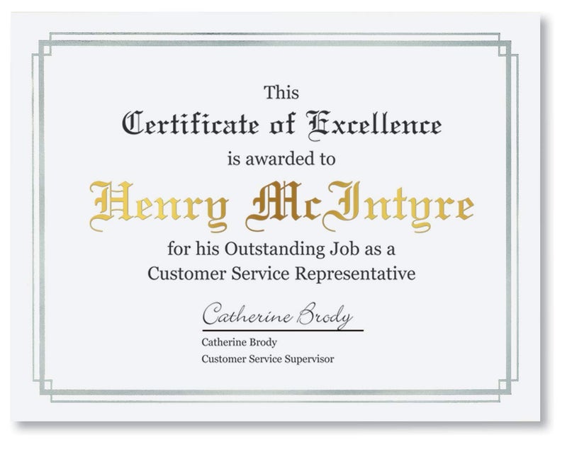 PaperDirect Foil Elegance Specialty Certificates, 50 Sheets of 38lb White Paper, 8Â½" x 11", Double Silver Foil Border, Perfect for Awards, Students, Employees, Volunteers, Course Completion, Diplomas - Image 2